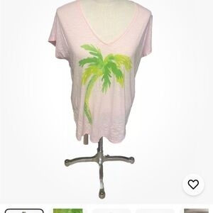 Lily Pulitzer Pink V Neck T-shirt
